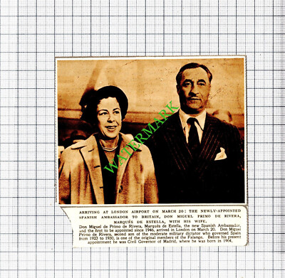 Don Miguel de Primo De Rivera - 1951 Steckling