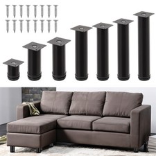 4pcs Adjustable Metal Furniture Legs Cabinet Chairs Sofa Feets with Screws