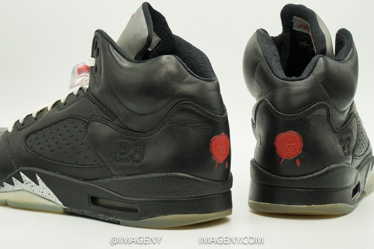 AIR JORDAN V 5 RETRO USED SIZE 11 BIN 23 PREMIO BLACK AIR JORDAN V 5 RETRO USED SIZE 11 BIN 23 PREMIO BLACK