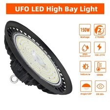 UFO LED High Bay Light 100W/150W/200W for Commercial Warehouse Garage Factory