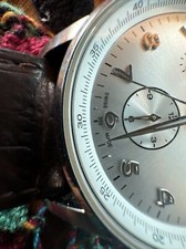 HAMILTON JAZZMASTER MAESTRO H327160 CHRONOGRAPH SILVER DIAL AUTOMATIC WATCH 😳 24