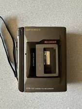 Vintage CASSETTE PLAYER RECORDER Optimus CTR-112 Music 80  s Rock Trump Swift