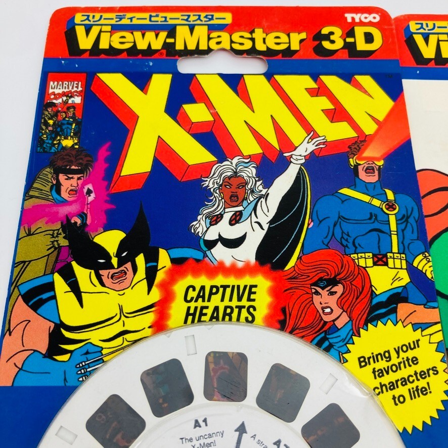 Vintage View-Master 3D Viewer & 9 Charactor Reel Set TYCO