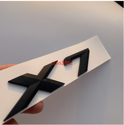 Neu mattschwarz BMW X1 X2 X3 X4 X5 X6 X7 GT Buchstaben Kofferraum hinten Emblem Abzeichen - Bild 12 von 21