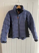 Outback Trading Co Jacket Womens Blue Full Zip Down Filled Puffer Coat Small