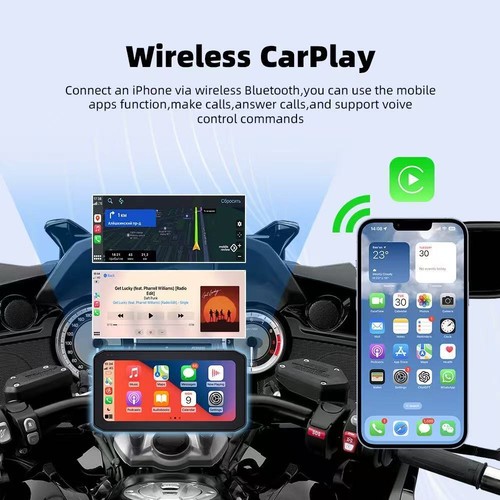 WHIXO Wireless Carplay Android Auto Moto Stereo, IPS, Tire Pressure Monitoring - Picture 10 of 17