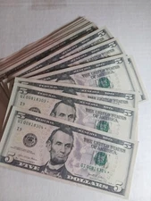 2021 $5 Star Note UNCIRCULATED Minneapolis #QI00818303-06 & ""52 -""80+