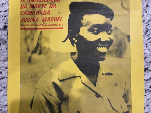 Póster litográfico de Josina Michal Mozambique FRELIMO liberación africana años 70 - Imagen 3 de 10