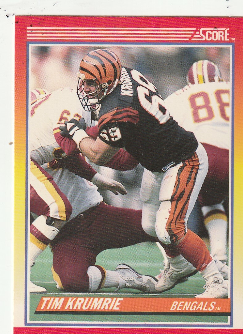 FREE SHIPPING-MINT-1990 Score Tim Krumrie #237 BENGALS PLUS BONUS CARDS
