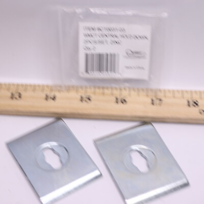 (2-Pk) Quest Manufacturing Cable Tray Central Hold Down Zinc Silver CT0031-03