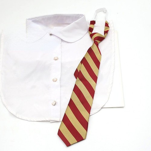 Boys Girl Preppy Stripe Necktie Bow Tie Elastic Student School Uniform Accessory - Picture 8 of 12