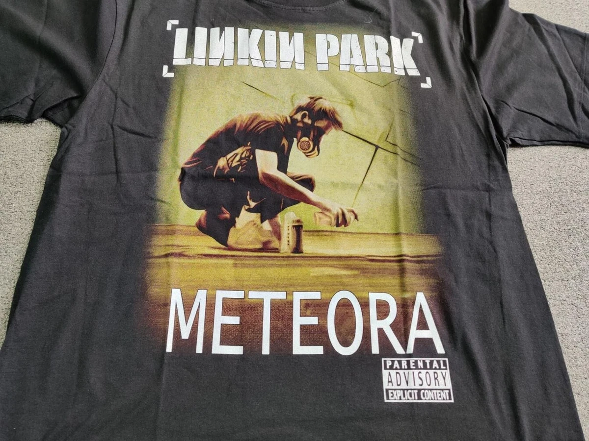 Vintage Linkin' Park Meteora Graphic Printed T-shirt Black