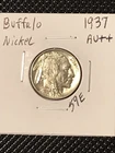 1937 Buffalo Nickel AU++  Toning