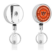 Cincinnati Bengals Metal Badge Clip Portable Retractable Reel ID Badge Clip