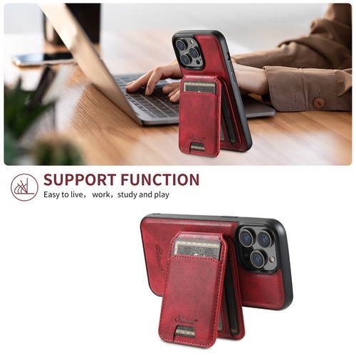 For iPhone 16e 16 15 14 13 12 Case Removeable Magnet Wallet Leather 2in1 Cover - Picture 54 of 64