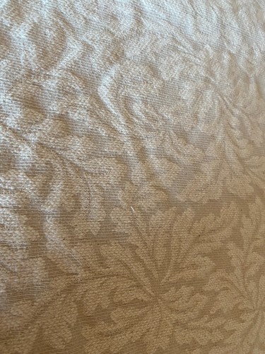 Tela de tapicería de oruga con estampado de hoja beige por yarda (R614-RK16) - Imagen 3 de 3