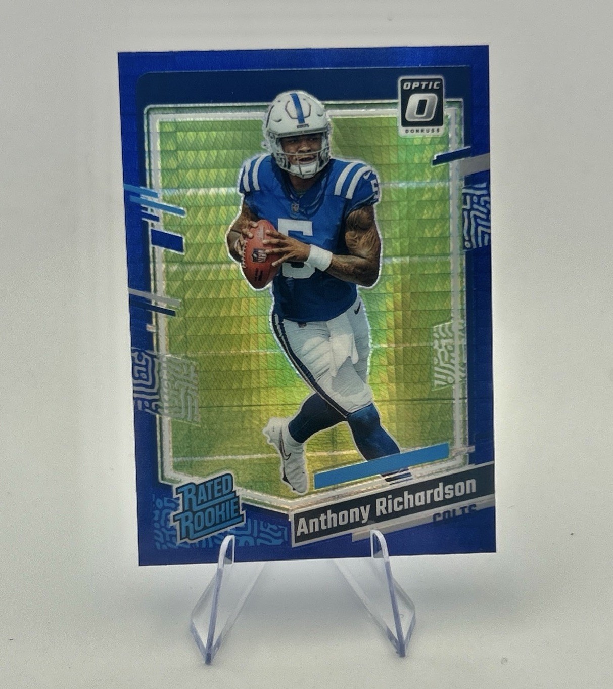 2023 Panini Donruss Optic - Anthony Richardson #247 Blue Hyper Prizm (RC)