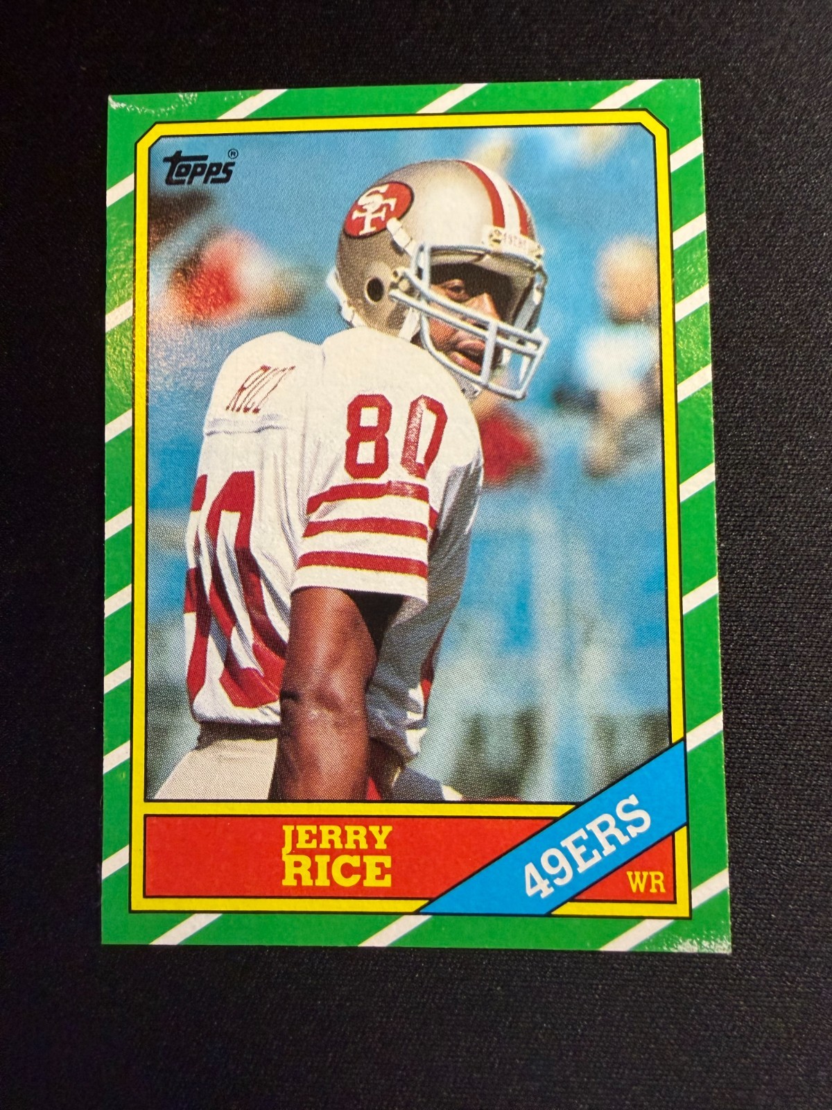 1986 Topps Jerry Rice #161 Rookie SF 49ers