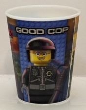 The Lego Movie 3D Cup McDonald's Happy Meal BAD COP GOOD COP