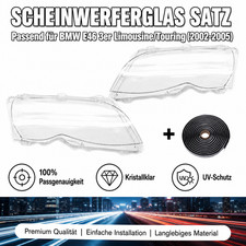F�r BMW E46 Limo Touring 02-06 Scheinwerferglas Satz L&R Streuscheiben