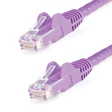 StarTech.com 50cm CAT6 Ethernet Cable - Purple CAT 6 Gigabit Ethernet Wire -650M