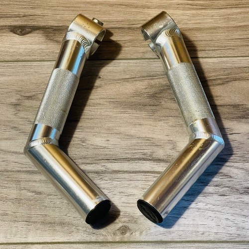 Vintage Control Tech Welded Aluminum Bar Ends Silver CLEAN - Picture 2 of 7