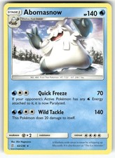 Abomasnow SM - Unified Minds Rare Pokemon Near Mint or Better