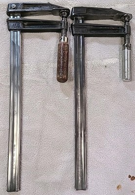 2 Rare Find Wilton 5016 Steel Bar Clamps 16''x 5'' Throat Depth, W. Germany Made