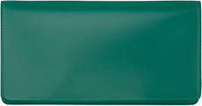 Forest Green Vinyl Checkbook Cover, Top Tear Personal Vinyl Checkbook Cover