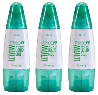 Mono Multi Liquid Glue (3 Pack) - Clear, Low Viscosity, Dries Clear