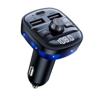 Bluetooth 5.3 Car Adapter Charger - Wireless FM Bluetooth Transmitter