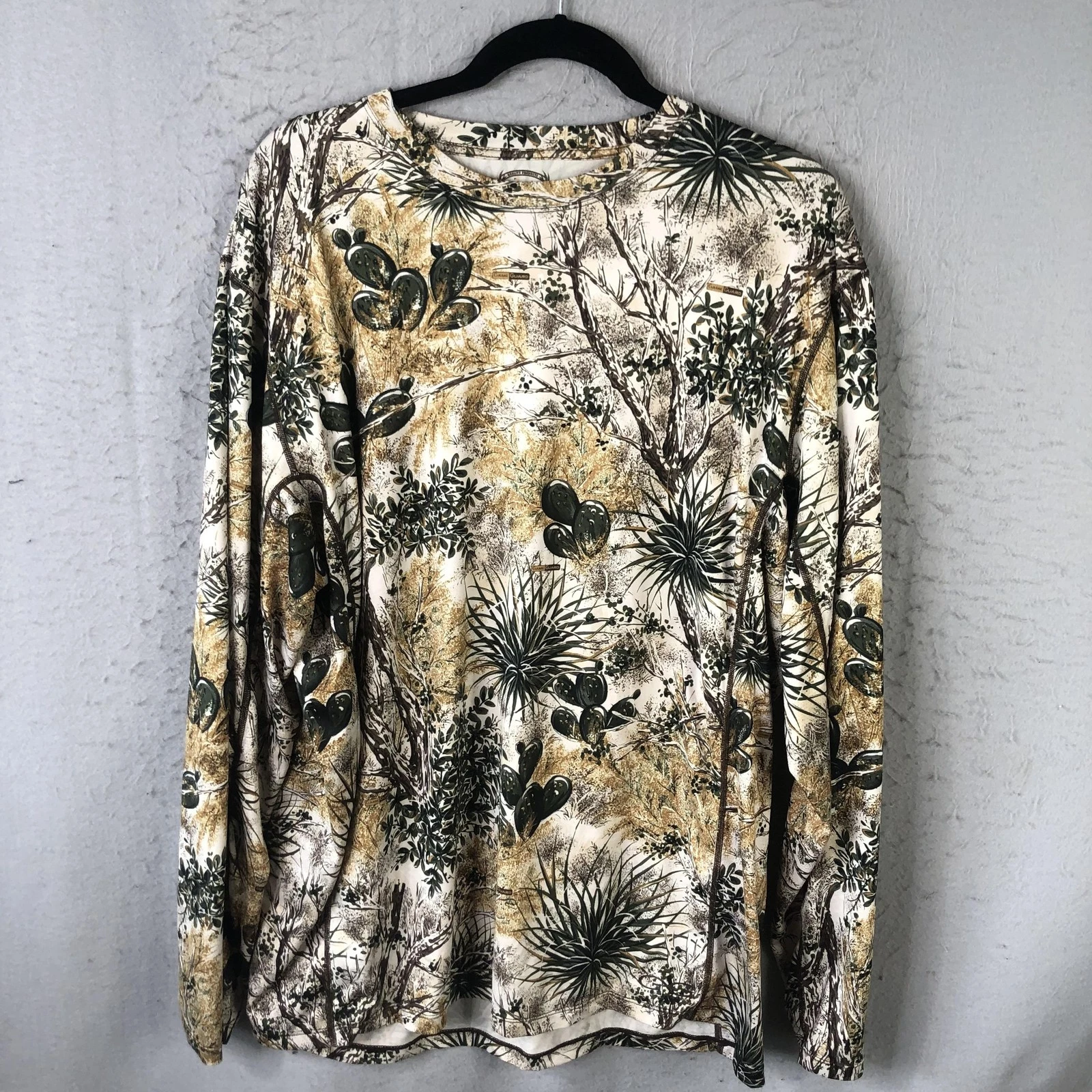 GameGuard Shirt Mens Large Multicolor Camo Long Sleeve Hunting Performance