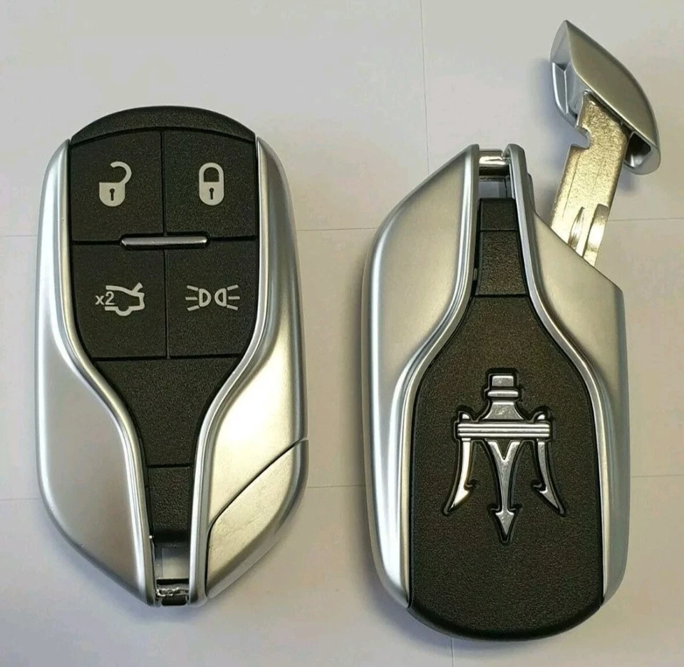 COQUE CLE DE REPLACEMENT POUR MASERATI GHIBLI QUATTROPORTE LEVANTE+ LOGO - Photo 3/4