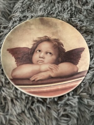 Collezione Angeli Angel Plate La Riflessione Fine Porcelain Decor Art Baum Bros