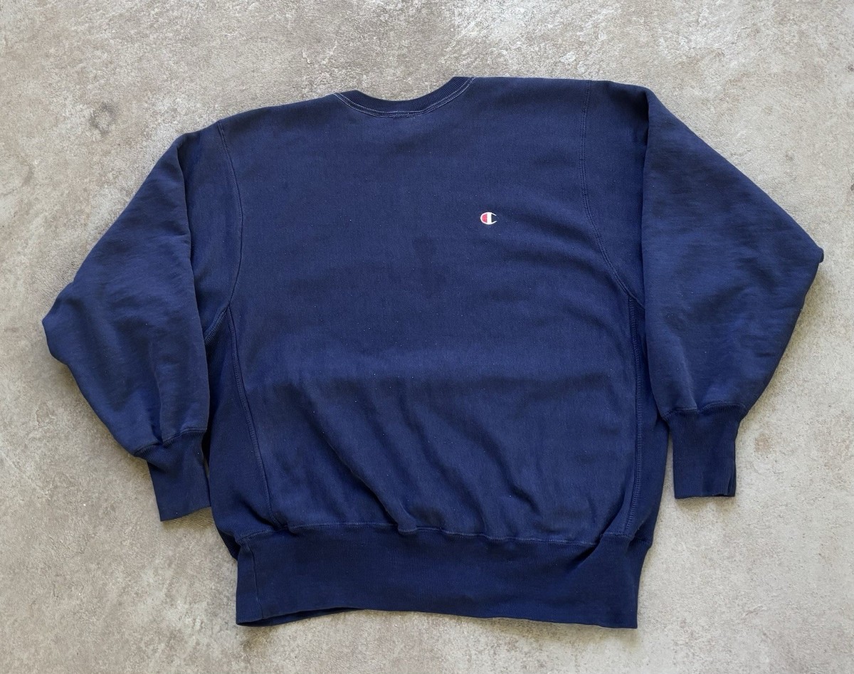 Champion　REVERSE WEAVE　USA製　90s　ヴィンテージ VTG Champion Reverse Weave Navy Blue Sweatshirt 90s Made In