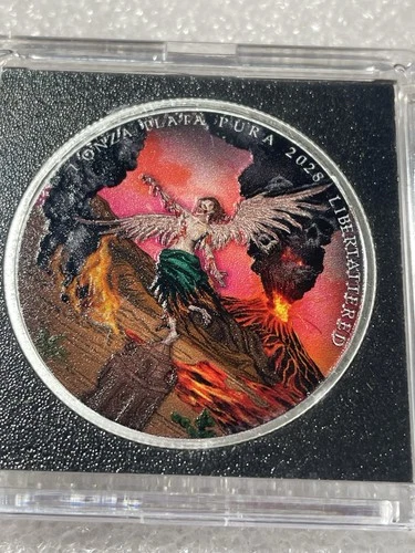 Libertattered Zombucks Colorized 1 Troy Ounce .999 Fine Silver- Only 1200 Minted