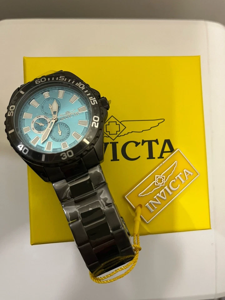 Nuevo reloj pulsera Invicta Pro Diver para hombre esfera azul negro Foto 2 de 4