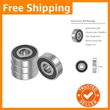 ABEC 1 4pcs Deep Groove Ball Bearings - 16mm x 35mm Double Sealed for Motors