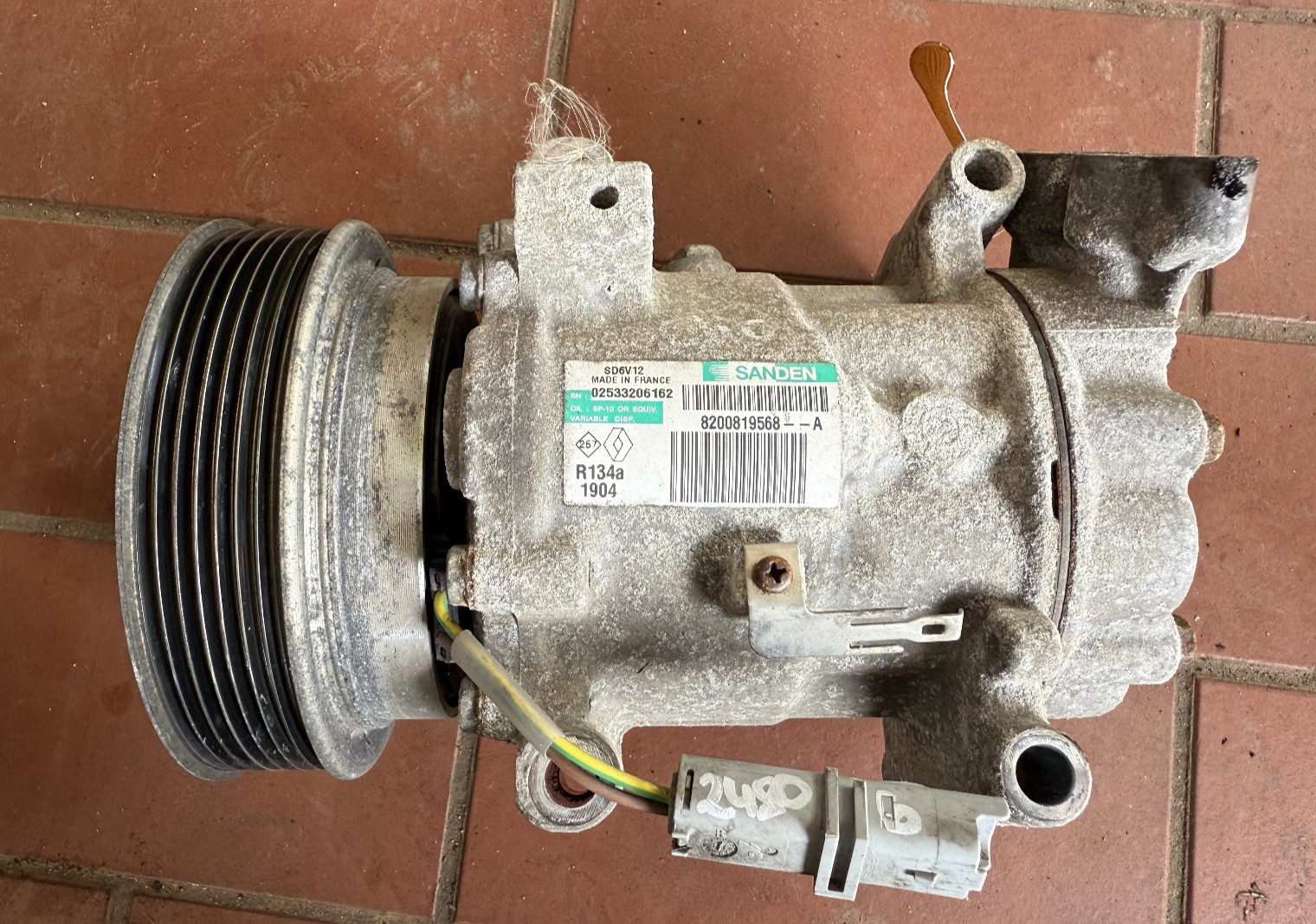 Renault Clio III 3 / Twingo II 1.2 Air Conditioning Compressor 8200819568A 02533206162
