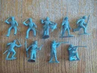 Late 1950's MARX  Fort Apache Playset 9 (of 10) powder blue Pioneers