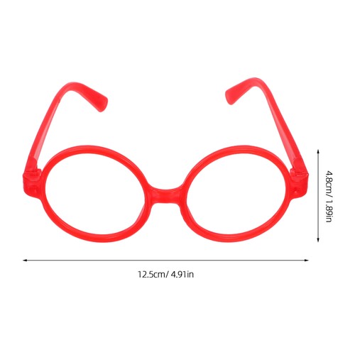 Gafas redondas de plástico juguete para niños 10 piezas decoración creativa de fiesta surtida - Imagen 9 de 12