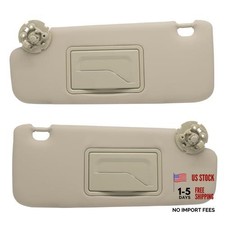 Left Driver  Right Passenger Sun Visor Compatible with Chevy Left Right Beige