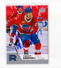 LAURENT DAUPHIN autographed SIGNED '20/21 Upper Deck AHL  card LAVAL ROCKET