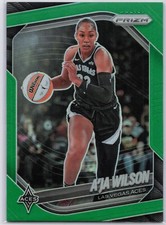A’ja Wilson 2025 Panini Prizm WNBA Green Prizms