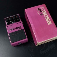 Boss BF-2 Flanger (Black Label) 1982 Made in Japan w/ original box