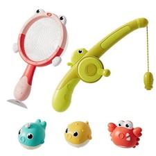 New Magnetic LED Fishing Bath Toy Set Kids Water Game fast shipping