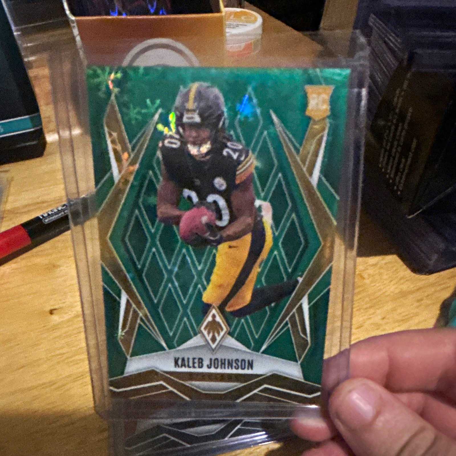 Panini 2025 Panini Phoenix - Rookies Kaleb Johnson #182 Green Winter /149