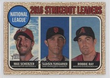 2017 Heritage League Leaders Flip Stock /5 Robbie Ray Madison Bumgarner #11 0b0