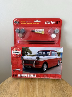 AIRFIX TRIUMPH HERALD MODELLAUTO STARTERSET IM MASSSTAB 1:32 - BRANDNEU UND VERSIEGELT 