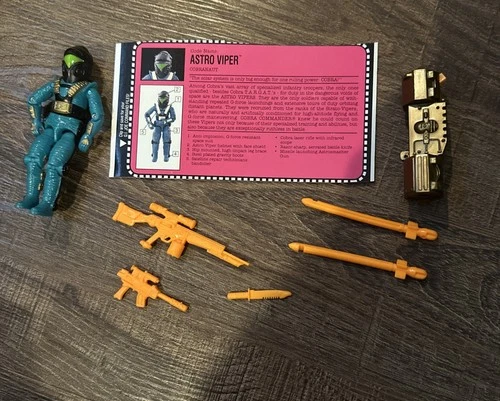Vintage 1993 G.I. Joe Hasbro Astro Viper  Action Figure 100% Complete